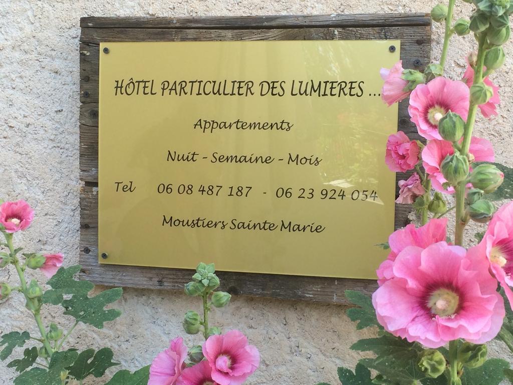 Hotel Particulier Des Lumieres Moustiers-Sainte-Marie Eksteriør bilde